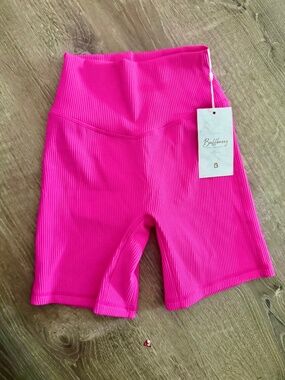 Buff Bunny Material Girl Ribbed Short 6” - NWT